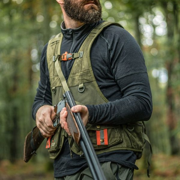 Chaleco mochila de caza Suede Selva 12 litros Nature by Marsupio