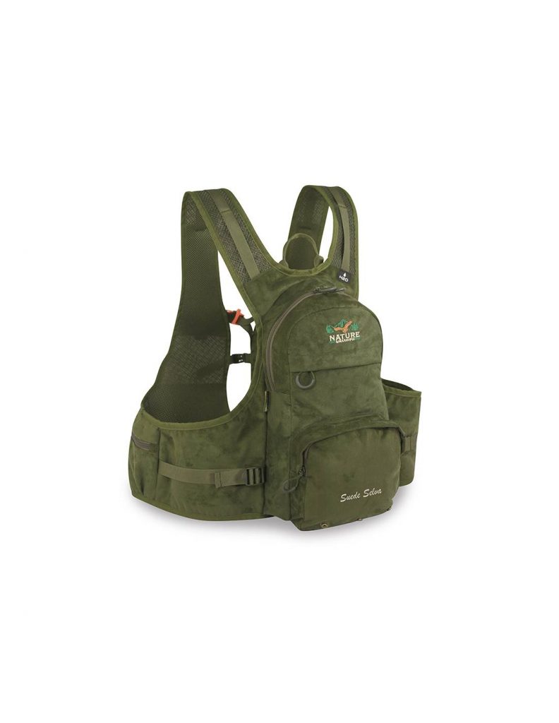 Chaleco mochila de caza Suede Selva 12 litros Nature by Marsupio