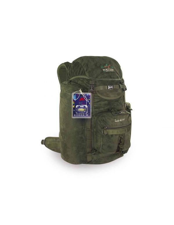 Mochila de caza con bolsillo para rifle Suede 45 litros PF Nature by Marsupio
