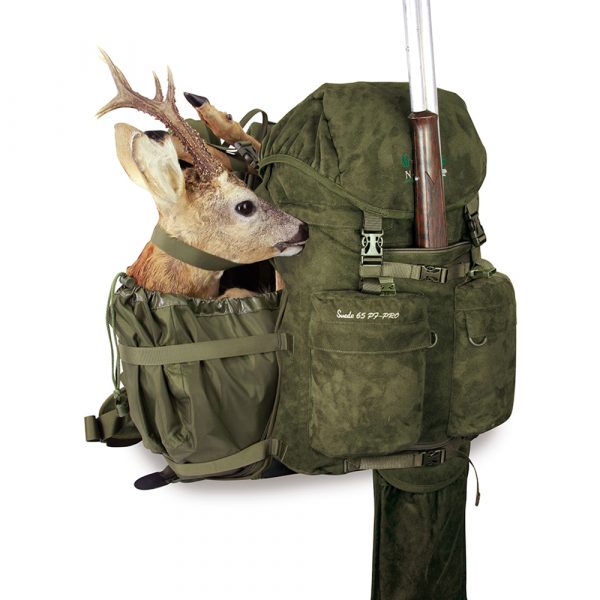 Mochila de caza con bolsillo para rifle Suede 65 litros PF Pro Nature by Marsupio
