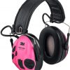 Casco Electrónico Caza-Tiro Deportivo 3M™ PELTOR™ SportTac 26Db Rosa/Verde