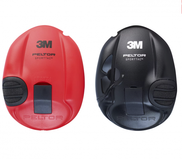 Casco Electrónico Caza-Tiro Deportivo 3M™ PELTOR™ SportTac 26Db Rojo/Negro