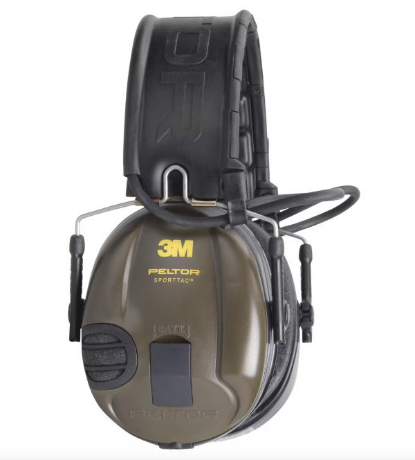 Casco Electrónico Caza-Tiro Deportivo 3M™ PELTOR™ SportTac 26Db Naranja/Verde