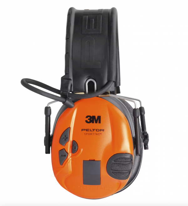 Casco Electrónico Caza-Tiro Deportivo 3M™ PELTOR™ SportTac 26Db Naranja/Verde