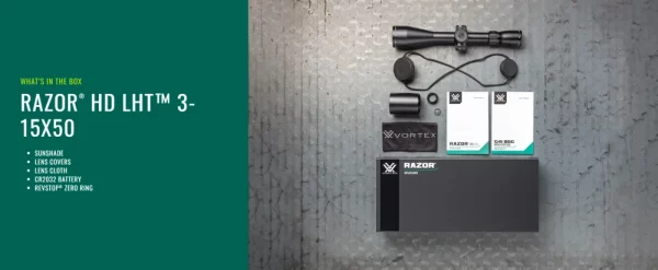 Visor RAZOR HD LHT 3-15x50 MRAD