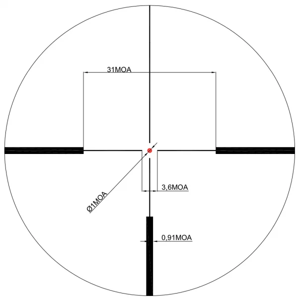 Visor BOAR EATER 1-4X24