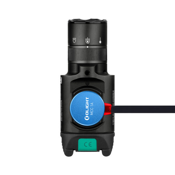 10-7 Linterna LED para arma corta con puntero verde Olight Baldr Pro R 1.350 lúmenes