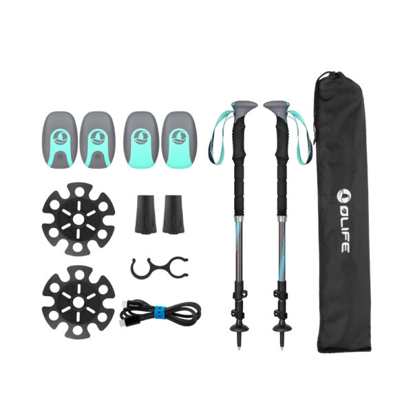 Bastones de senderismo extensibles con luz integrada Beamwalk T3 Trekking Olife