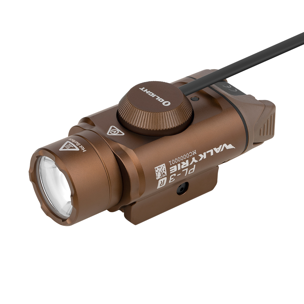 Linterna-para-arma-corta-Valkyrie-PL-3R-de-Olight-color-desierto-imagen-del-pulsador-remoto Linterna LED para arma corta Olight Valkyrie PL-3R 1.500 lúmenes