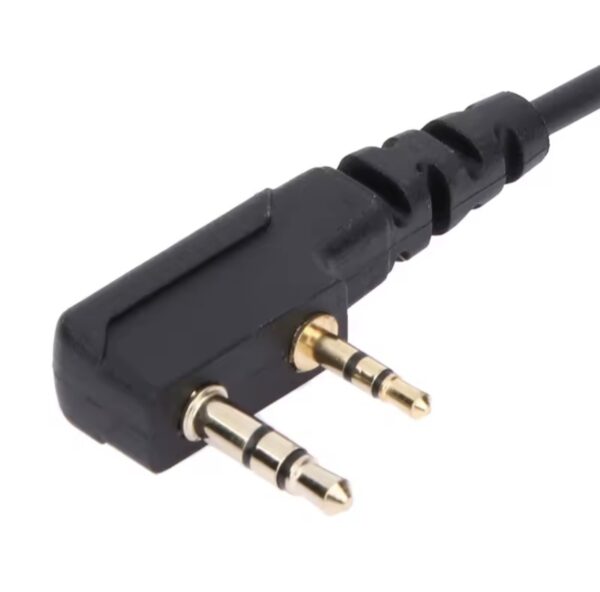 Screenshot Auricular de 2 Pines con Micrófono PTT y Gancho para la Oreja - Cable de 1m - Compatible con Baofeng UV5R, Kenwood, HYT y más